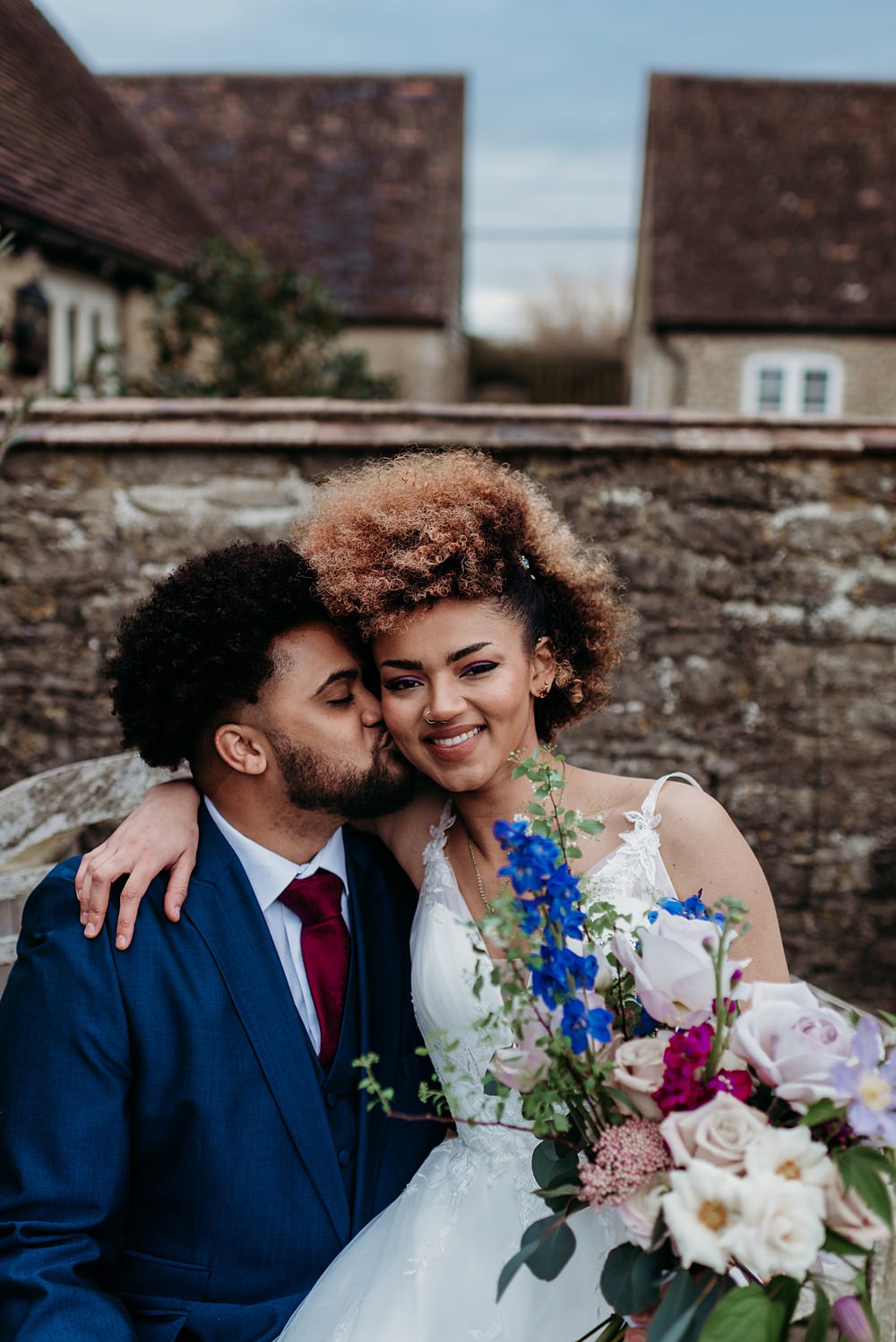 Blue Purple Gold Wedding Ideas Sarah J Scott Photography