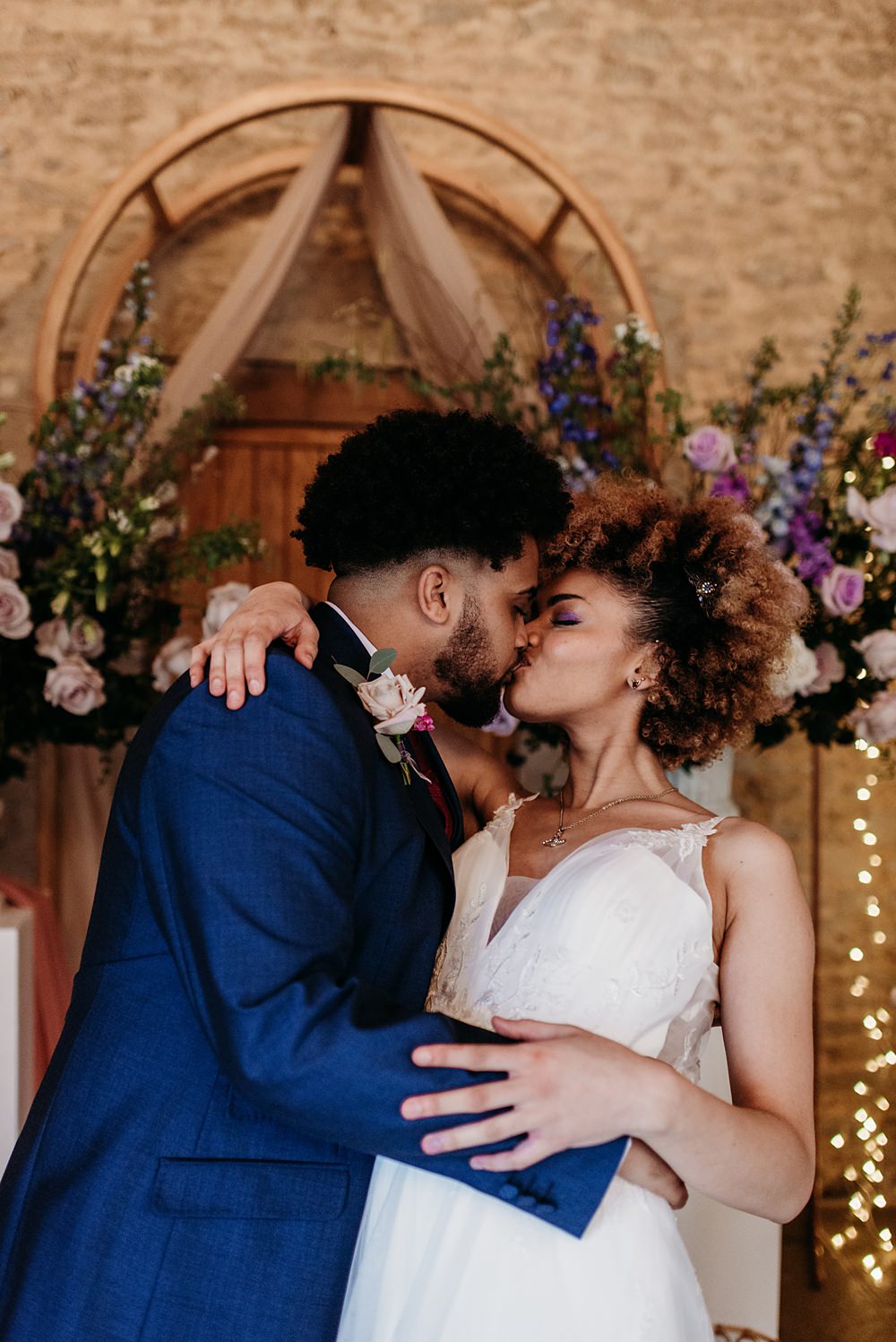 Blue Purple Gold Wedding Ideas Sarah J Scott Photography