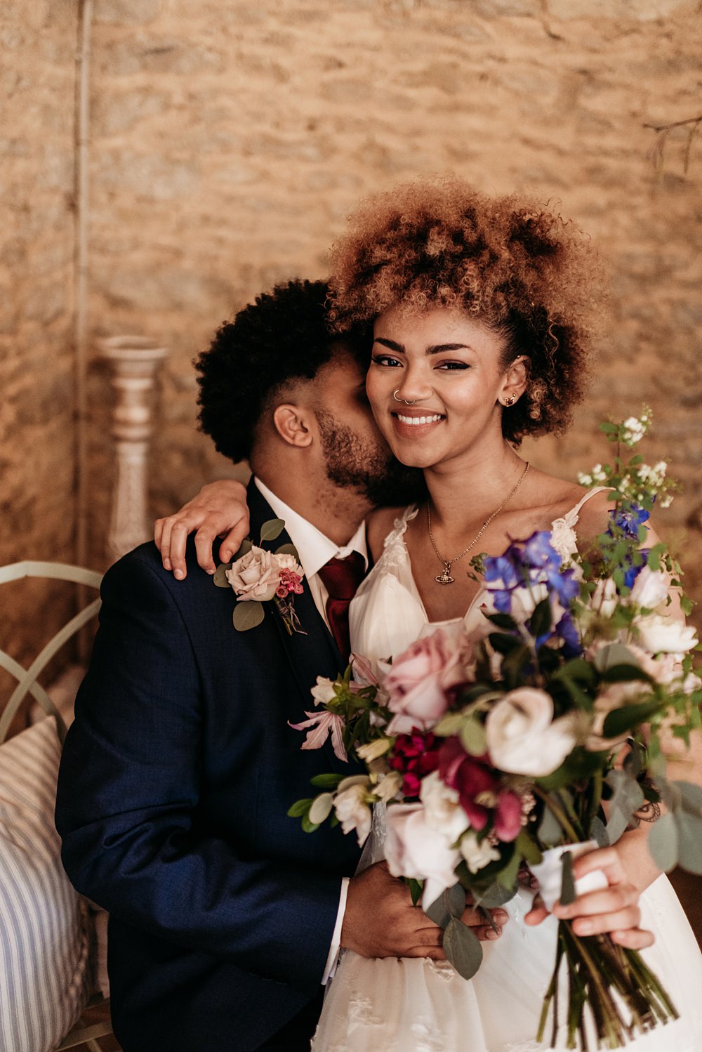 Blue Purple Gold Wedding Ideas Sarah J Scott Photography