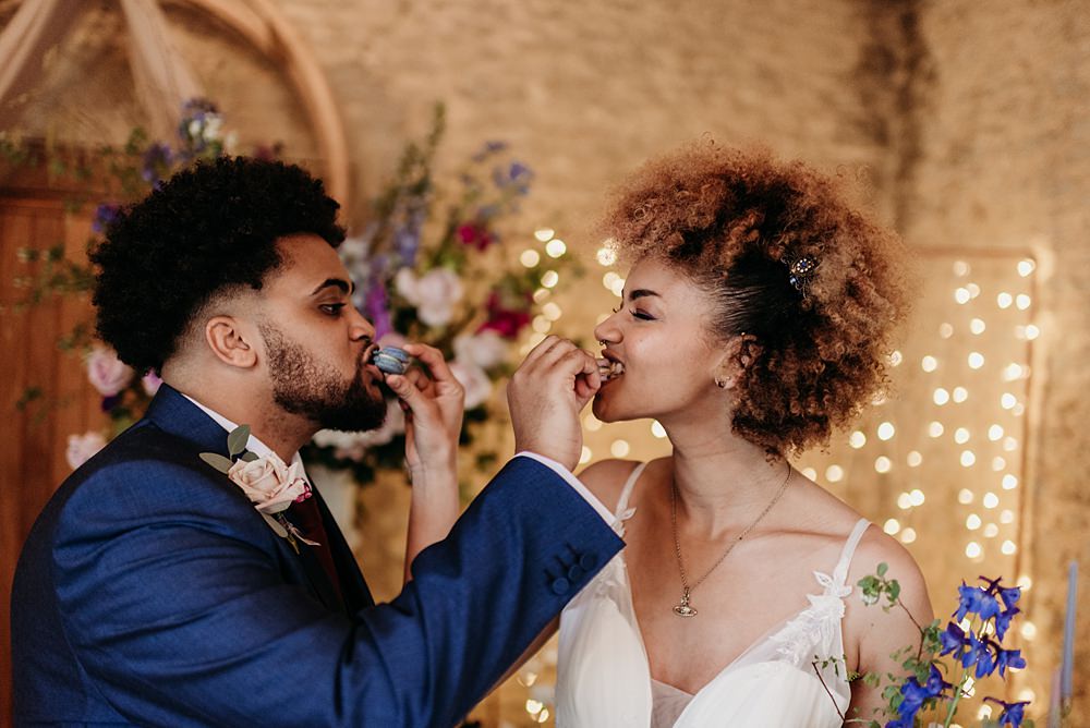 Blue Purple Gold Wedding Ideas Sarah J Scott Photography