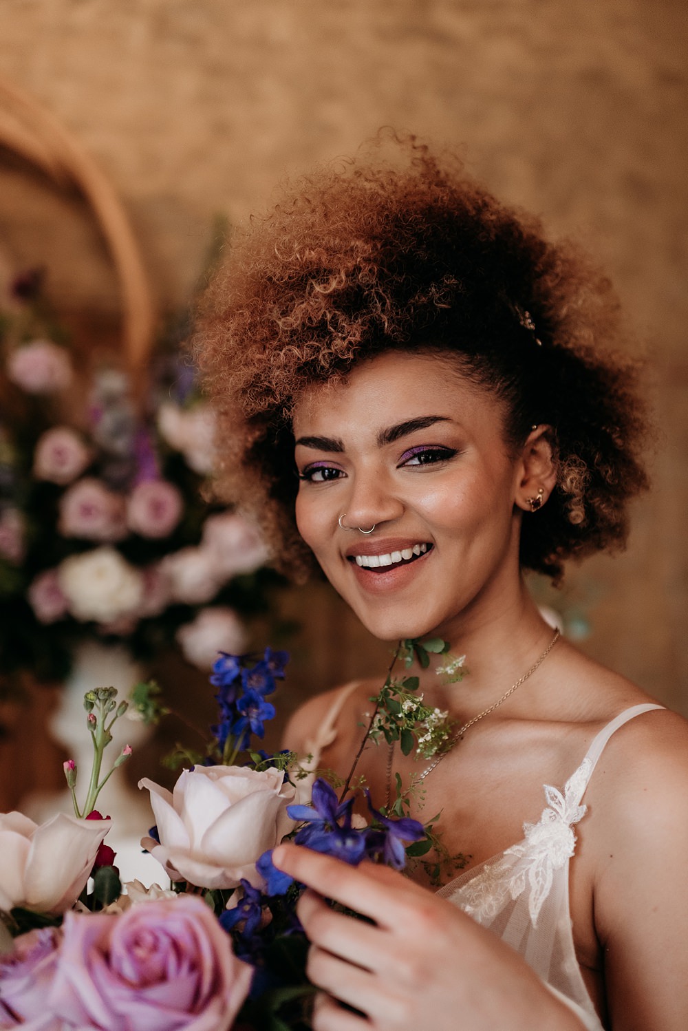 Blue Purple Gold Wedding Ideas Sarah J Scott Photography