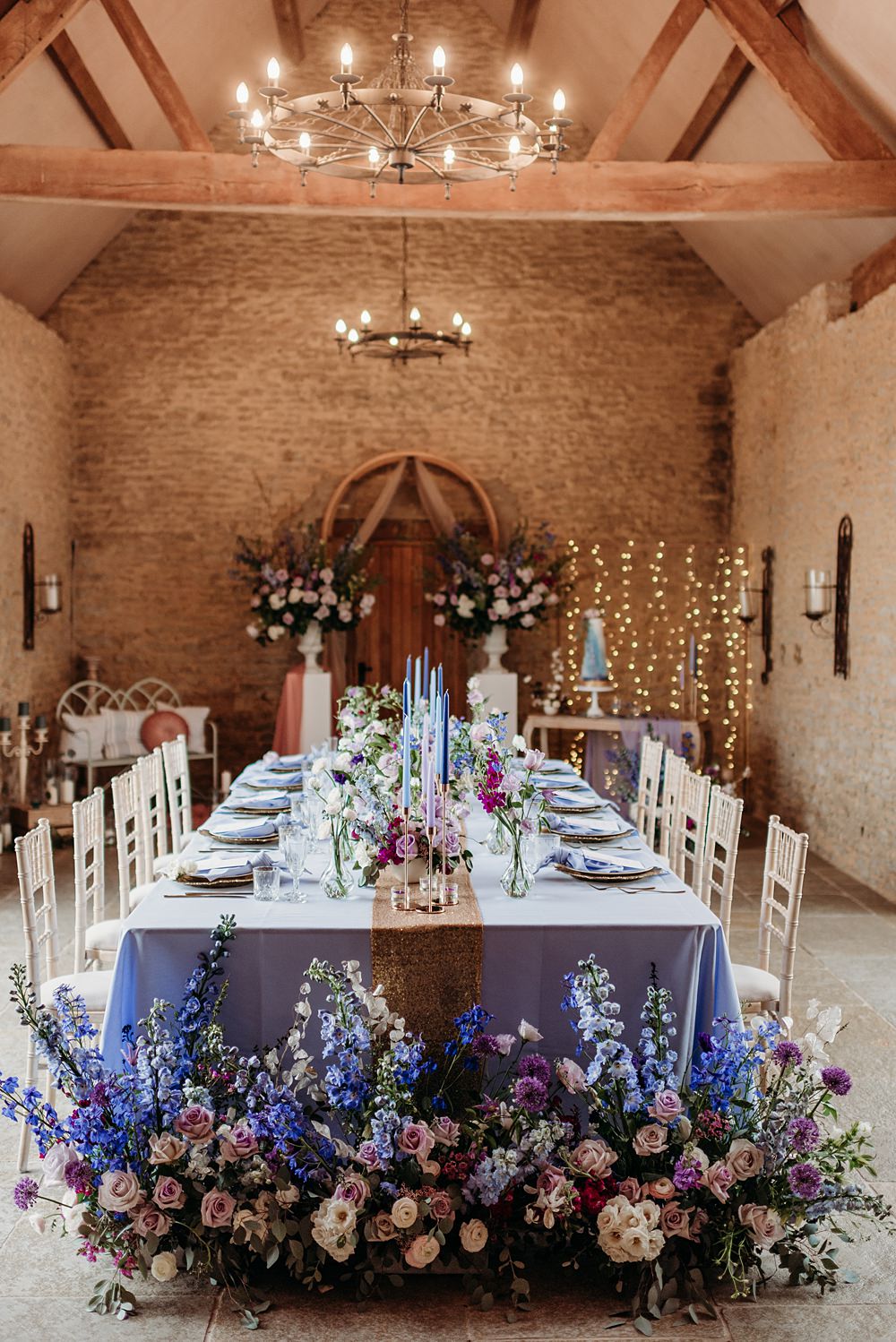 Super Beautiful Blue Purple \u0026 Gold Wedding Ideas, image size:1000x1498