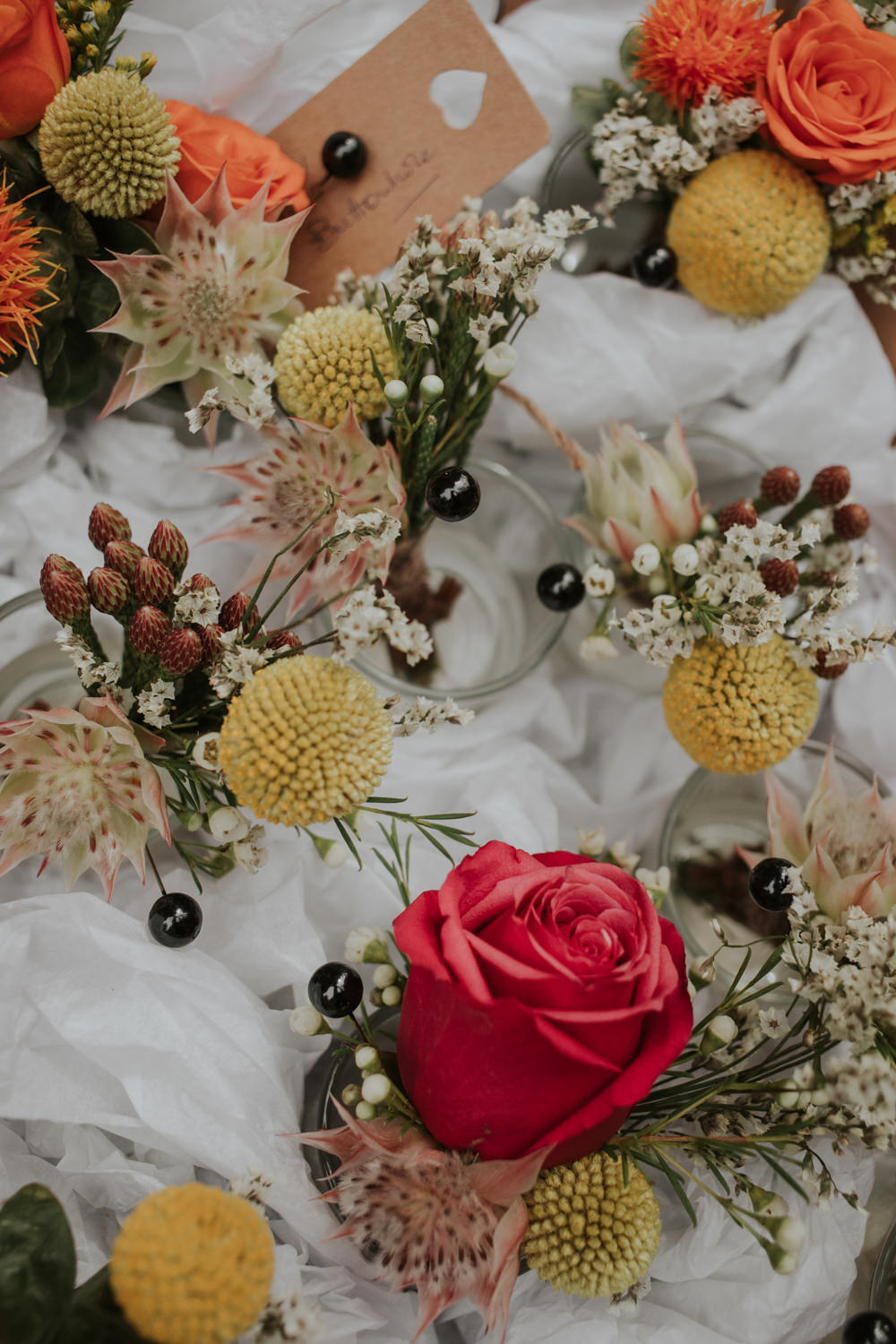 Clear Roof Marquee Wedding Grace Pham Photography Buttonhole Flowers
