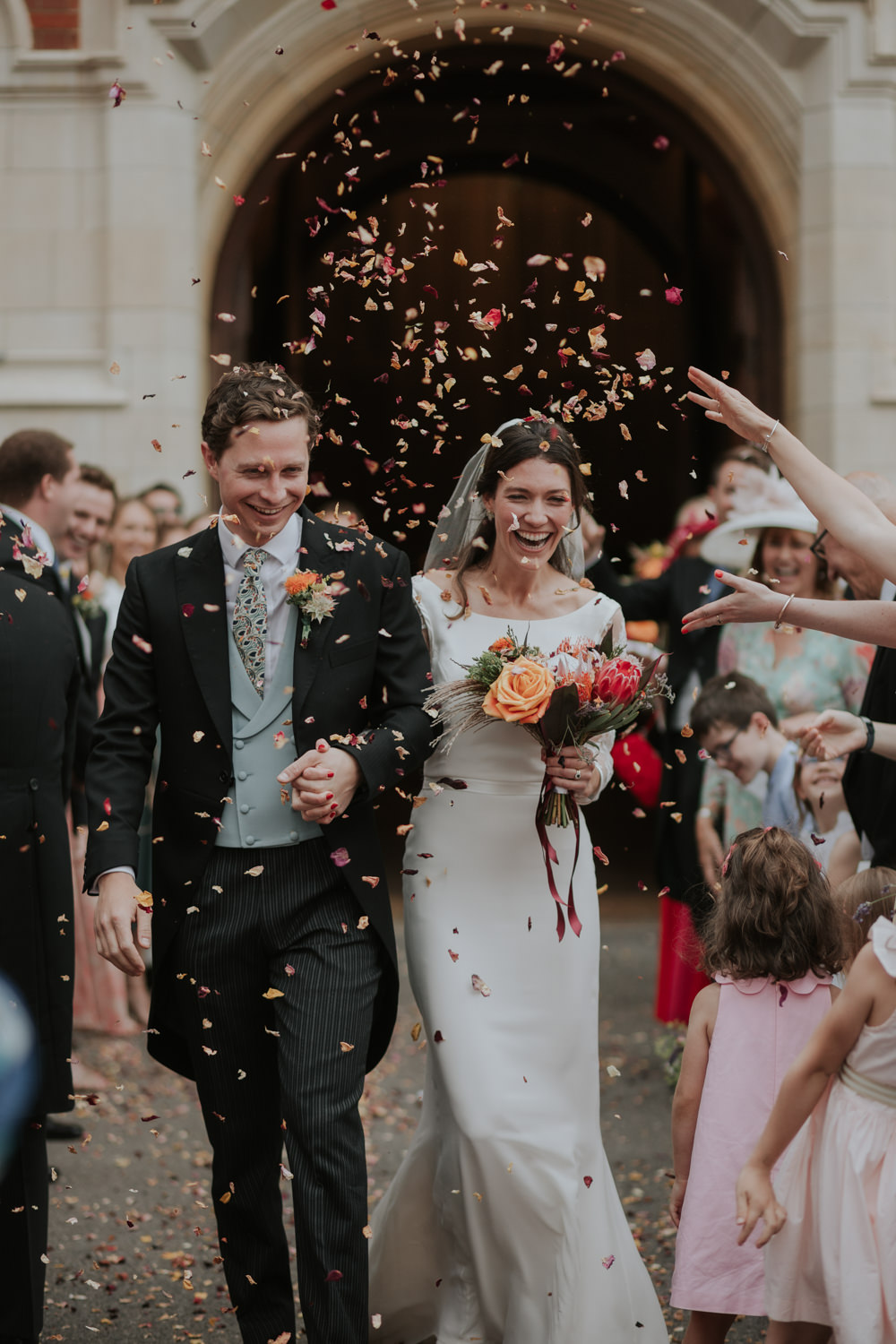 Confetti Throw Clear Roof Marquee Wedding Grace Pham Photography