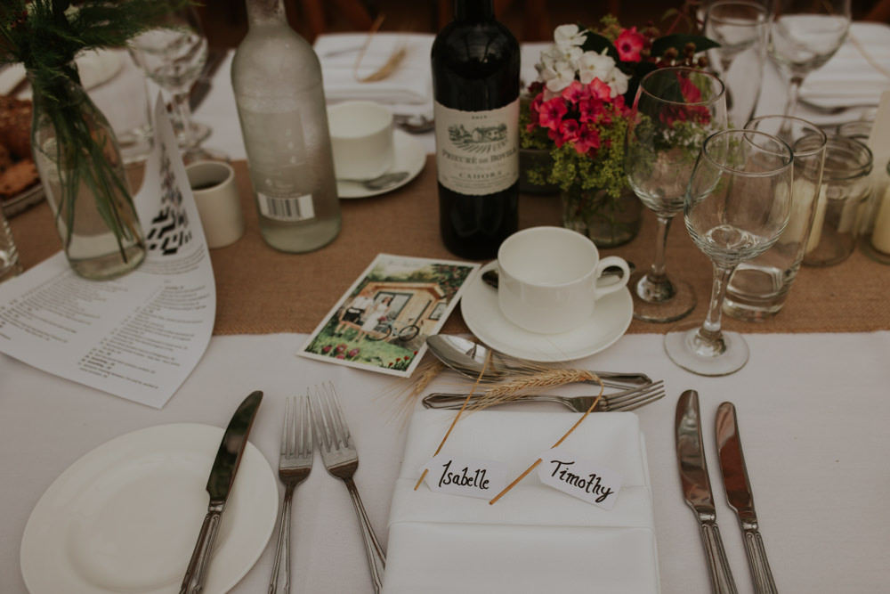 Place Setting Clear Roof Marquee Wedding Grace Pham Photography