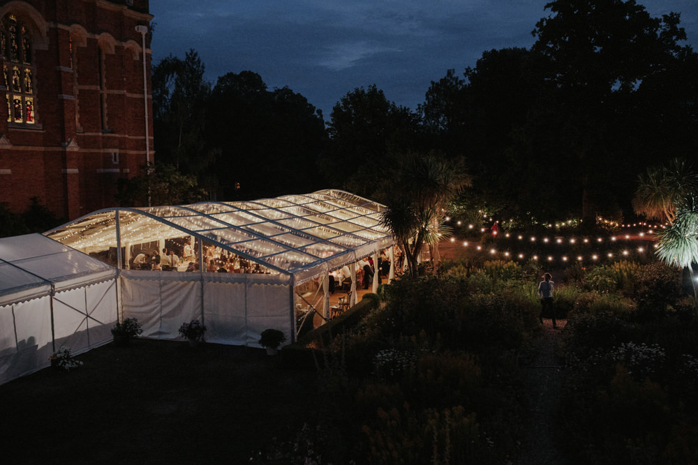 Fairy Lights Clear Roof Marquee Wedding Grace Pham Photography