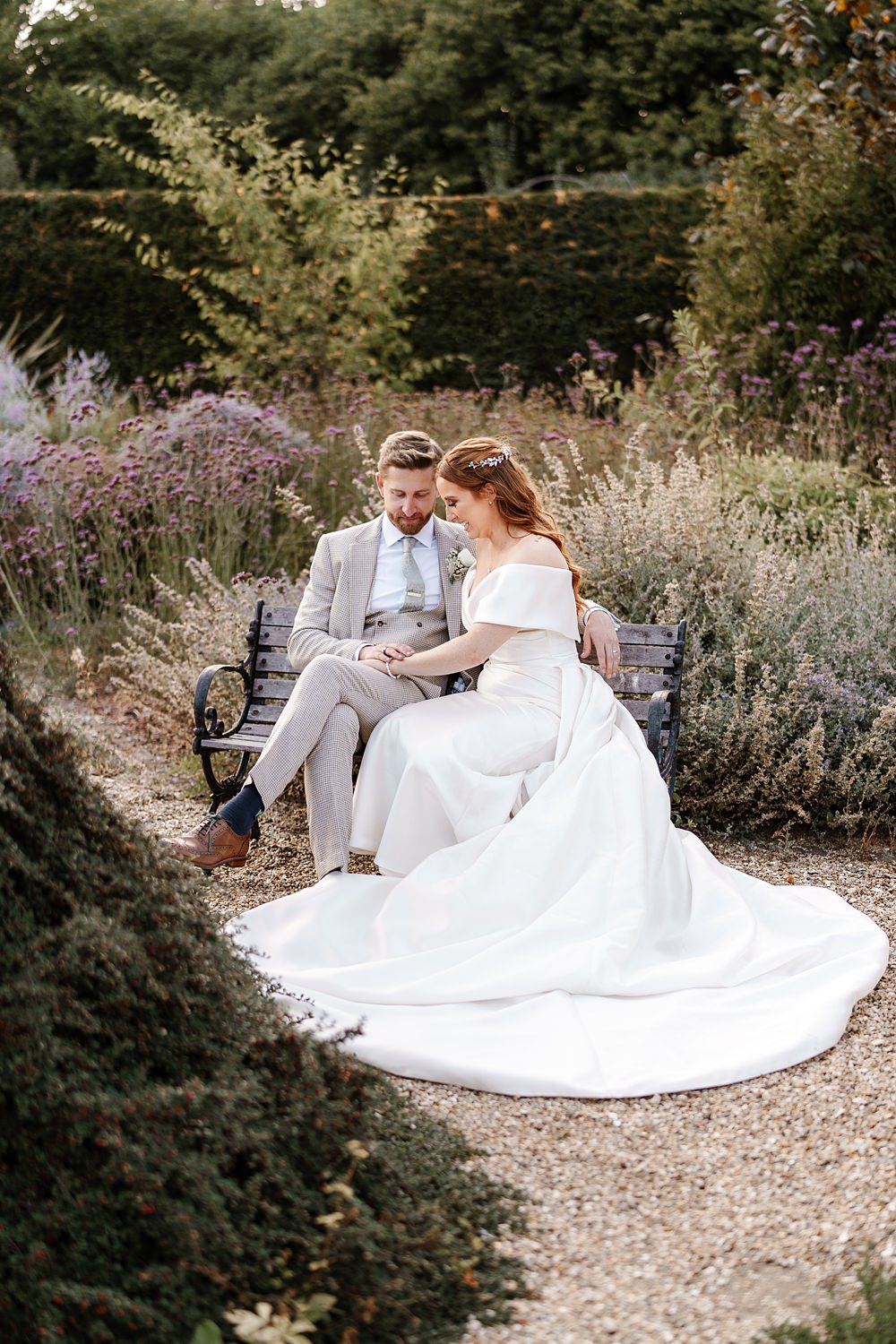 Dress Gown Bride Bridal Overskirt Off Shoulder Eva Lendel Lainston House Wedding Chloe Caldwell Photography