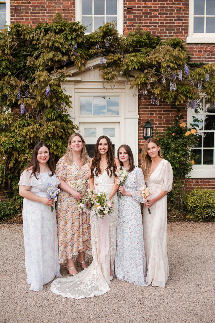 Mismatched Bridesmaid Dresses Floral Jo Hastings Photography