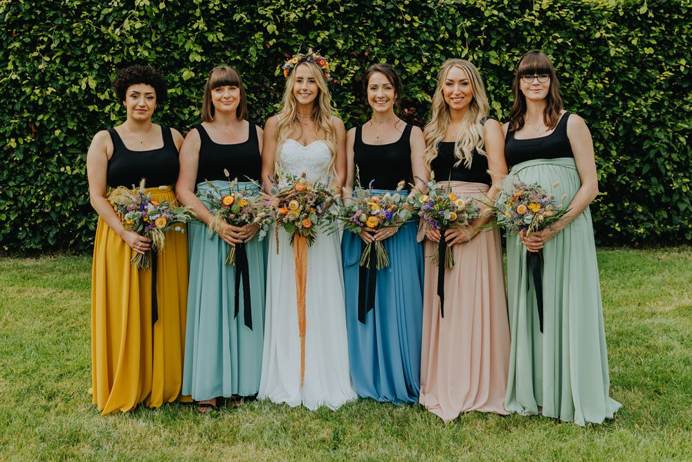 Mismatched Bridesmaid Skirts James Merrick Photography
