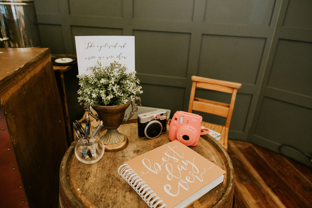 Guest Book Table Small Woodland Wedding Joanna Nicole Photography