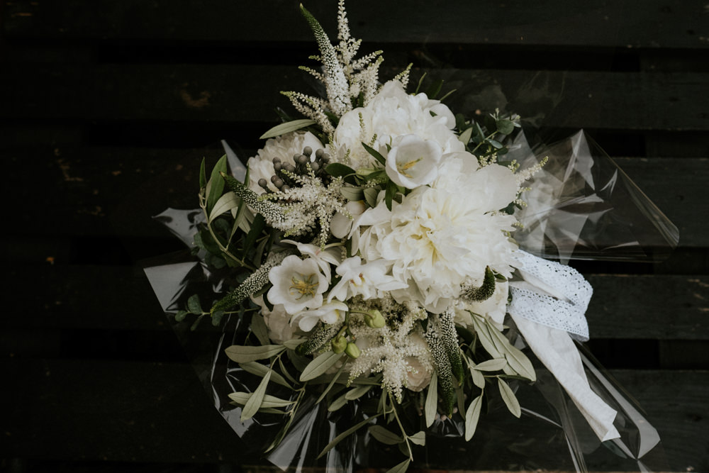 Bouquet Flowers Bridal White Peony Astilbe Small Woodland Wedding Joanna Nicole Photography