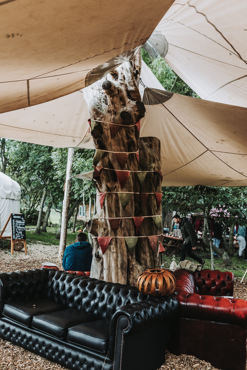 Tent Reception Seating Yurt Village Wedding Mollie McAusland Photography