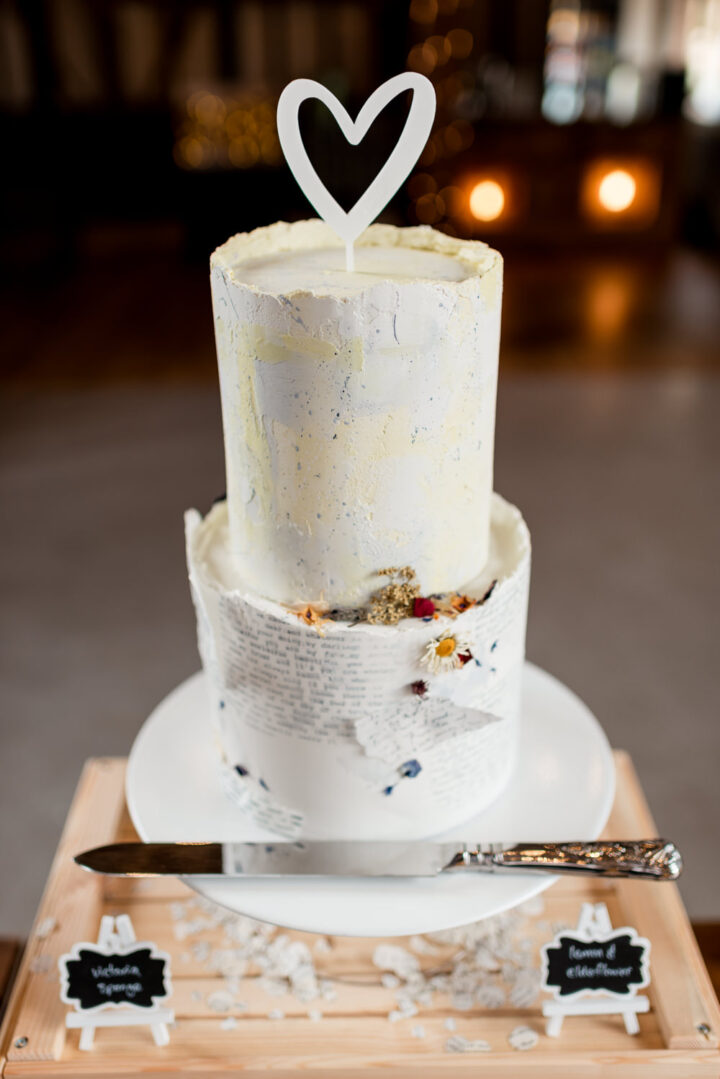 2 Tier Wedding Cake Book Theme Will Patrick