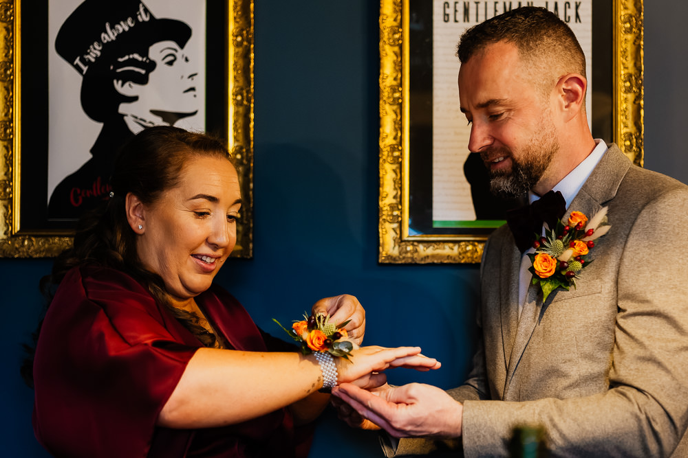Corsage Autumnal Garden Wedding Jenna Kathleen Photographer
