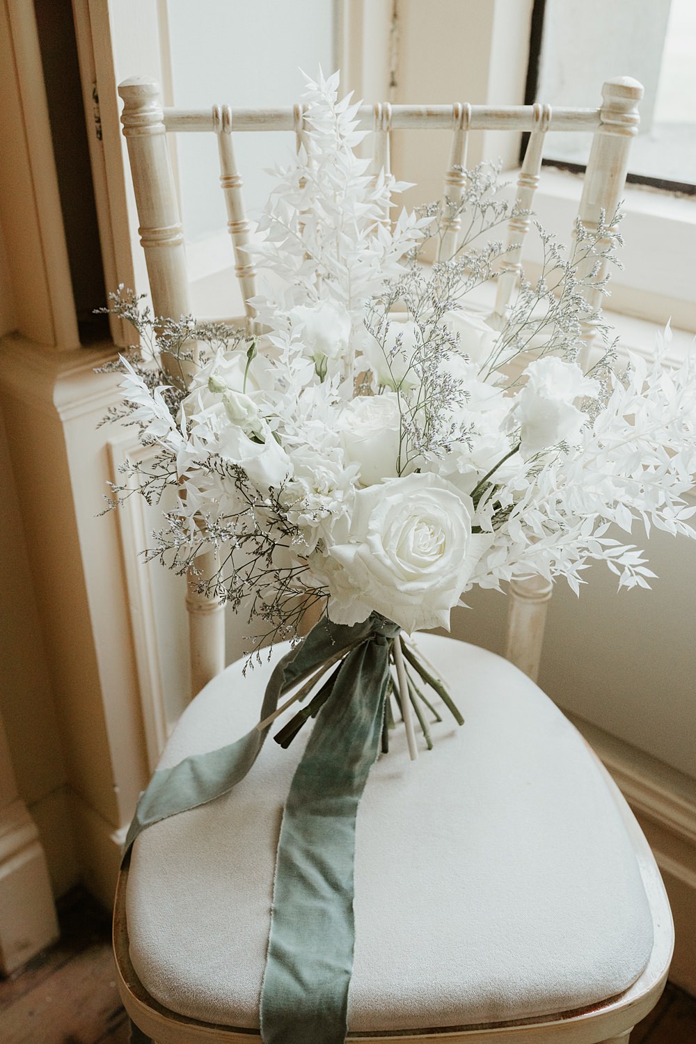 Bouquet Flowers Bridal Rose Blue White Wedding Ideas Natalie Silvester Photography