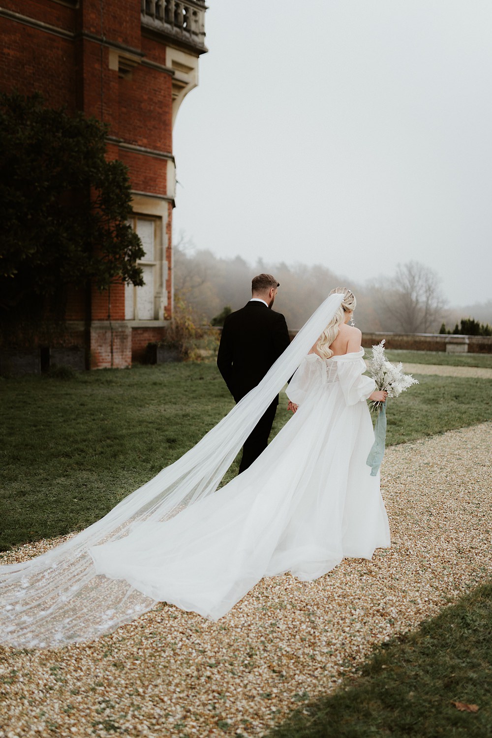 Dress Bride Tulle Sleeves Martina Liana Veil Blue White Wedding Ideas Natalie Silvester Photography