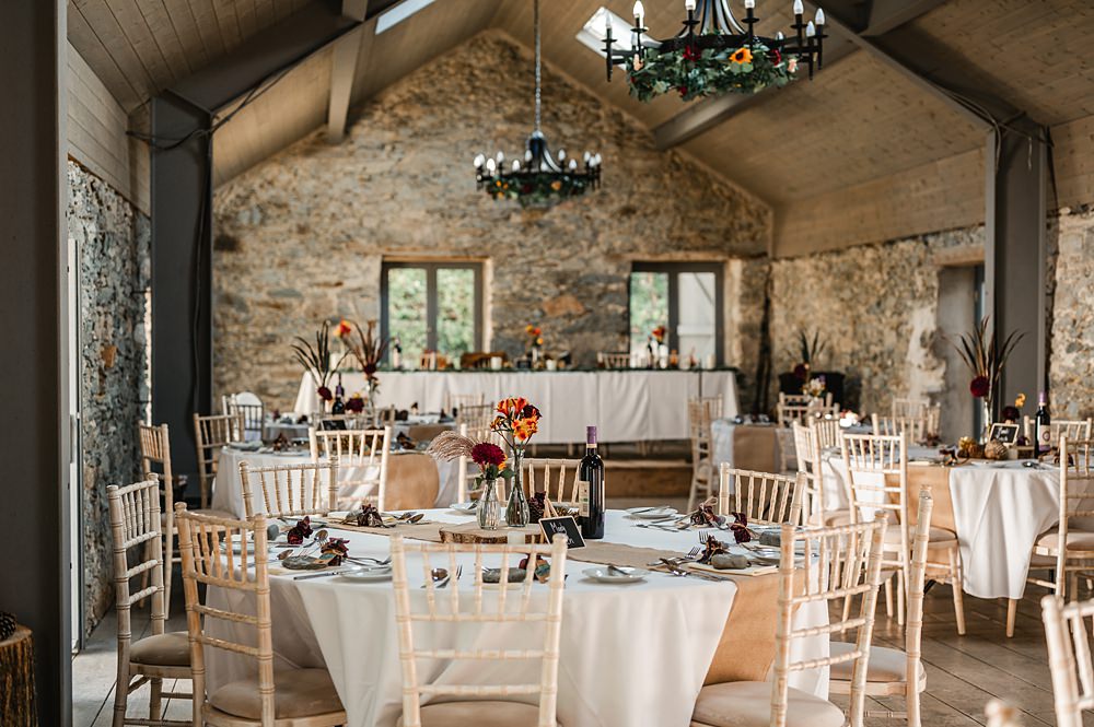 Barn Reception Carreglwyd Estate Wedding Amy and Omid Photography