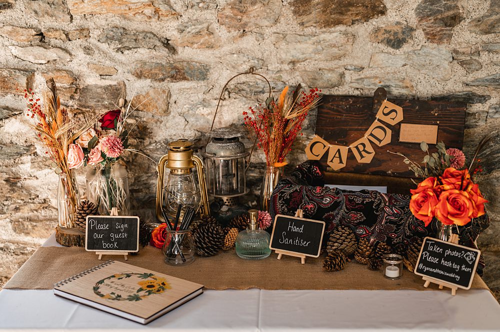 Card Suitcase Carreglwyd Estate Wedding Amy and Omid Photography