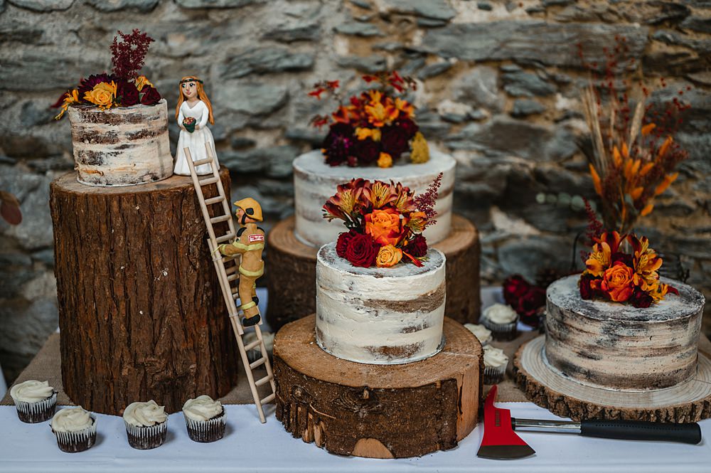 Cake Table Carreglwyd Estate Wedding Amy and Omid Photography