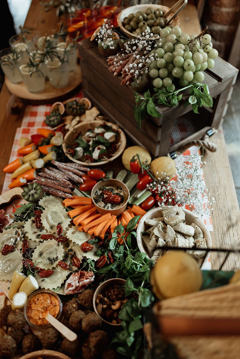 Grazing Board Food Platter Coach House Soughton Hall Wedding Ideas Sara Ribera Photography