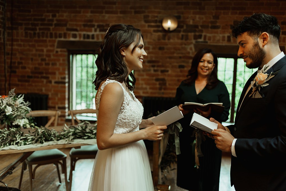 Ceremony Coach House Soughton Hall Wedding Ideas Sara Ribera Photography