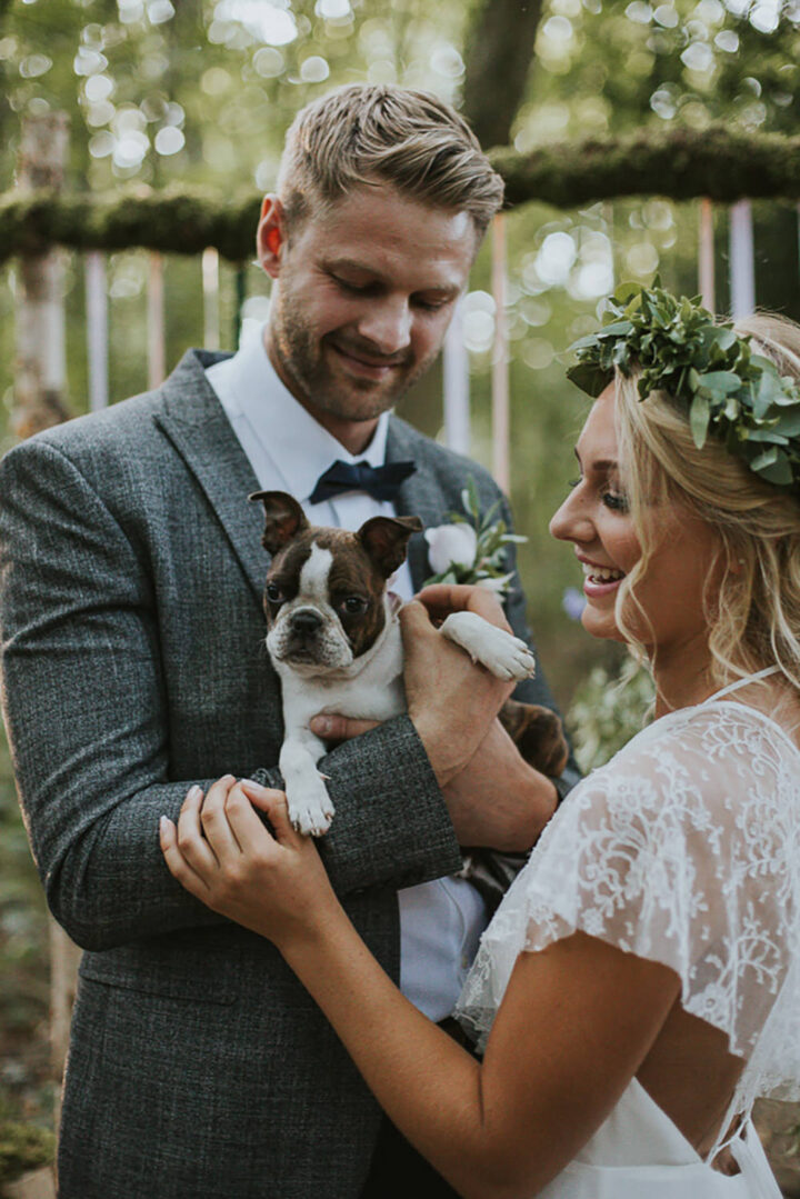 Dogs Wedding Photo Couple Lily Lane Photography