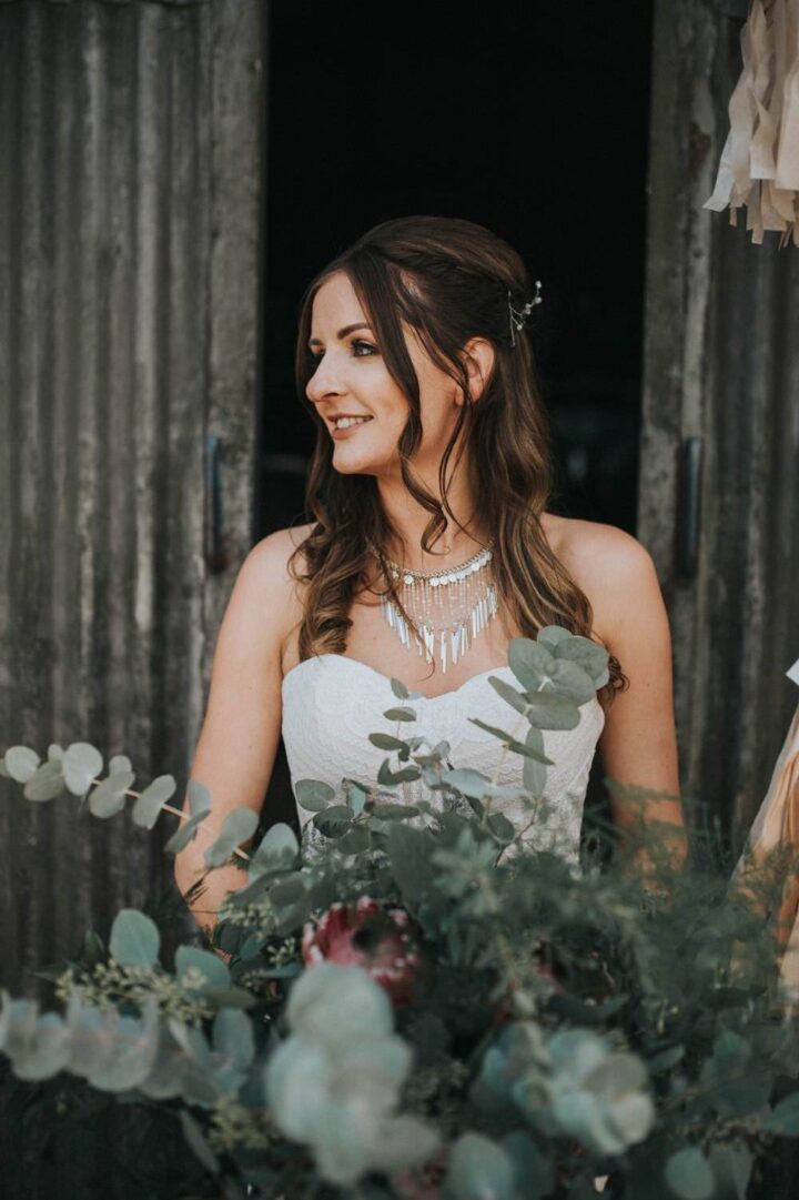 Eucalyptus Wedding Bouquet Greenery Kerry Diamond Photography