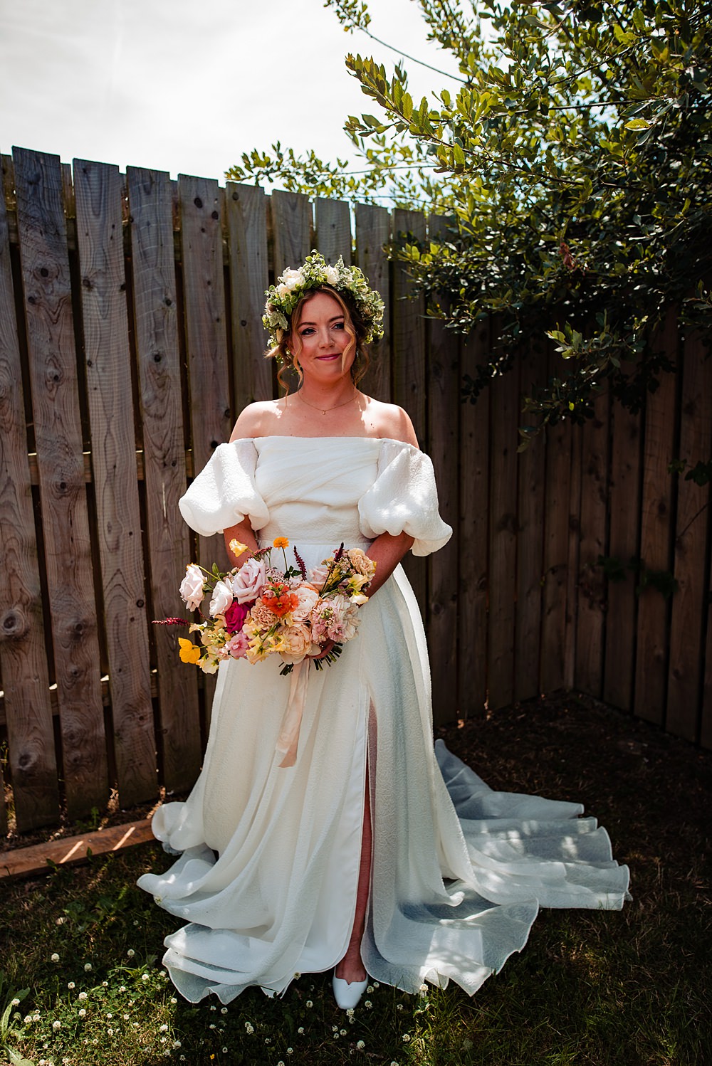 Leanne Marshall Sleeves Gown Bride Frickley Lake Wedding Natalia Case Photography