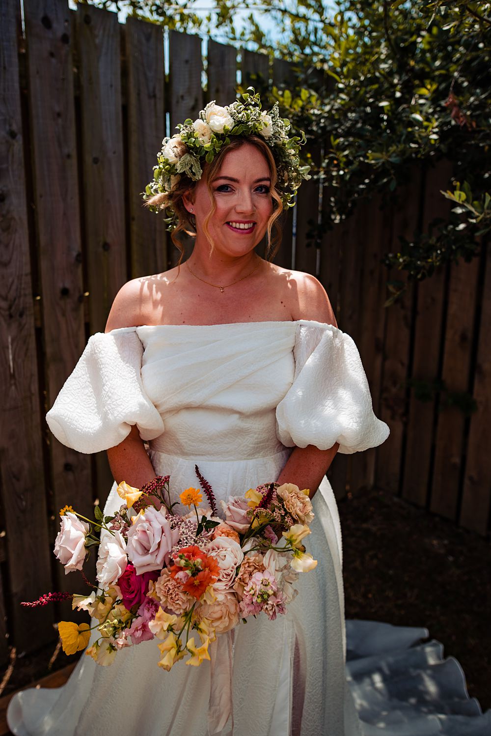 Leanne Marshall Sleeves Gown Bride Frickley Lake Wedding Natalia Case Photography
