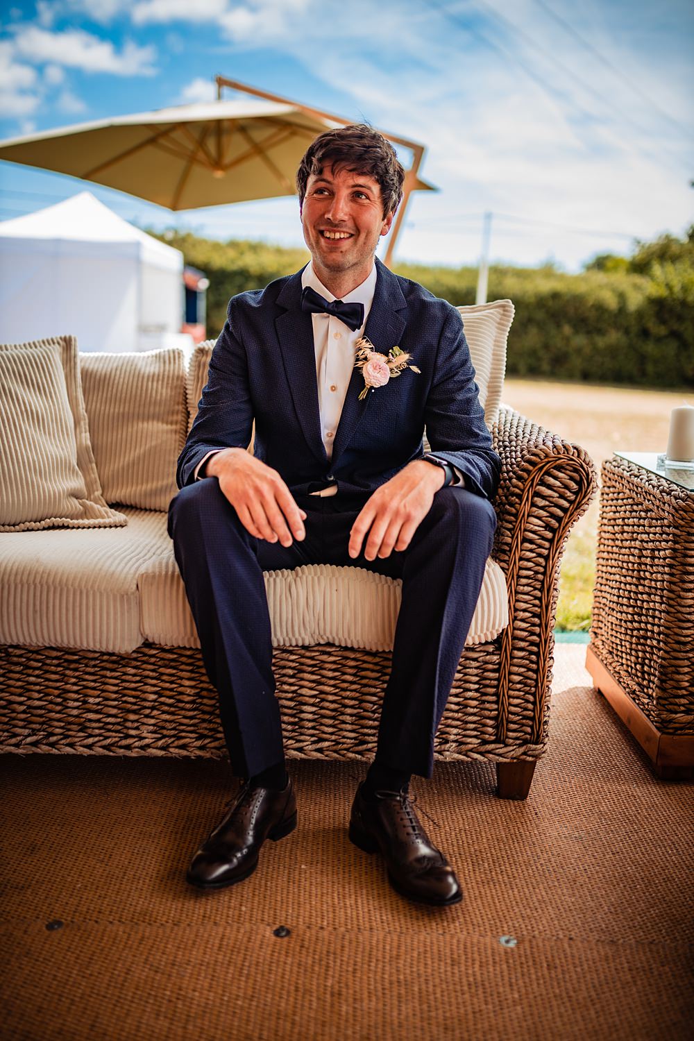 Groom Suit Bow Tie Frickley Lake Wedding Natalia Case Photography