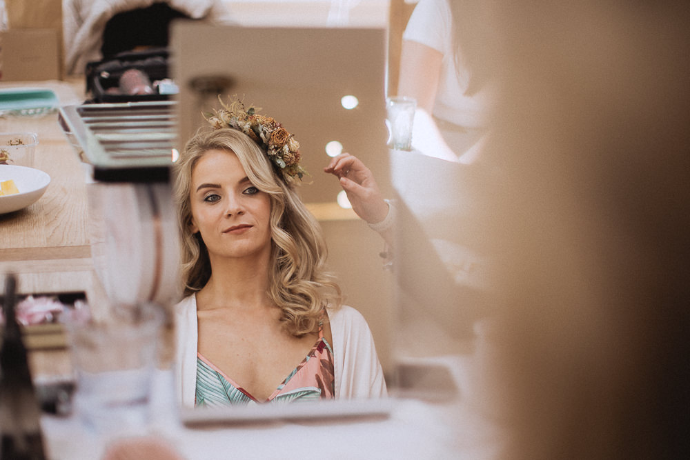 Bride Makeup Llyn Gwynant Barns Wedding Fox and Bear Photography