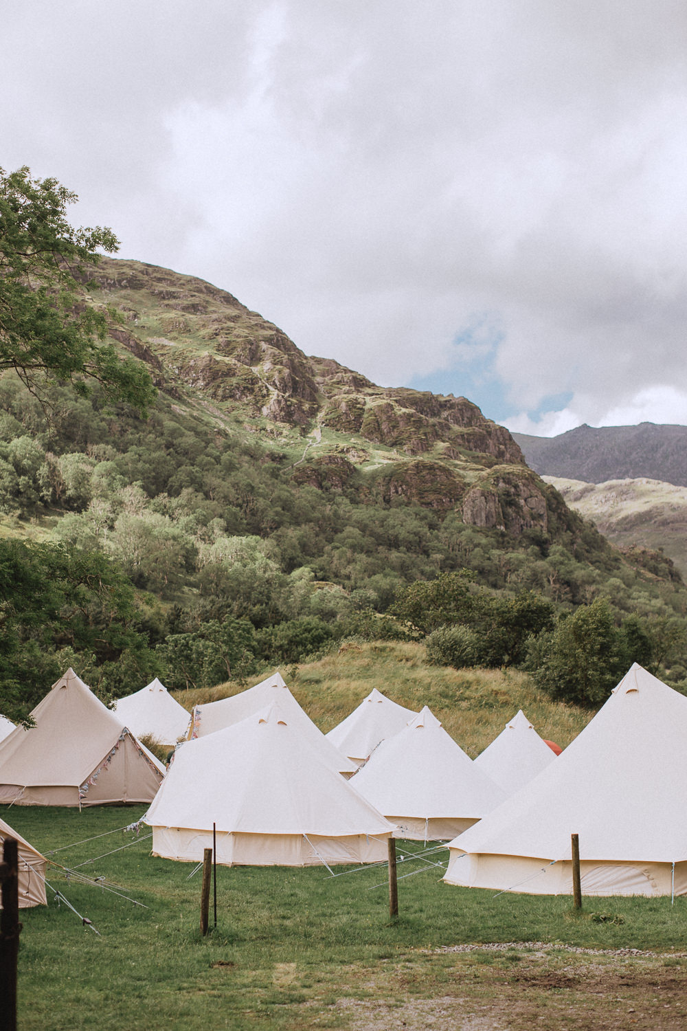 Bell Tent Village Llyn Gwynant Barns Wedding Fox and Bear Photography