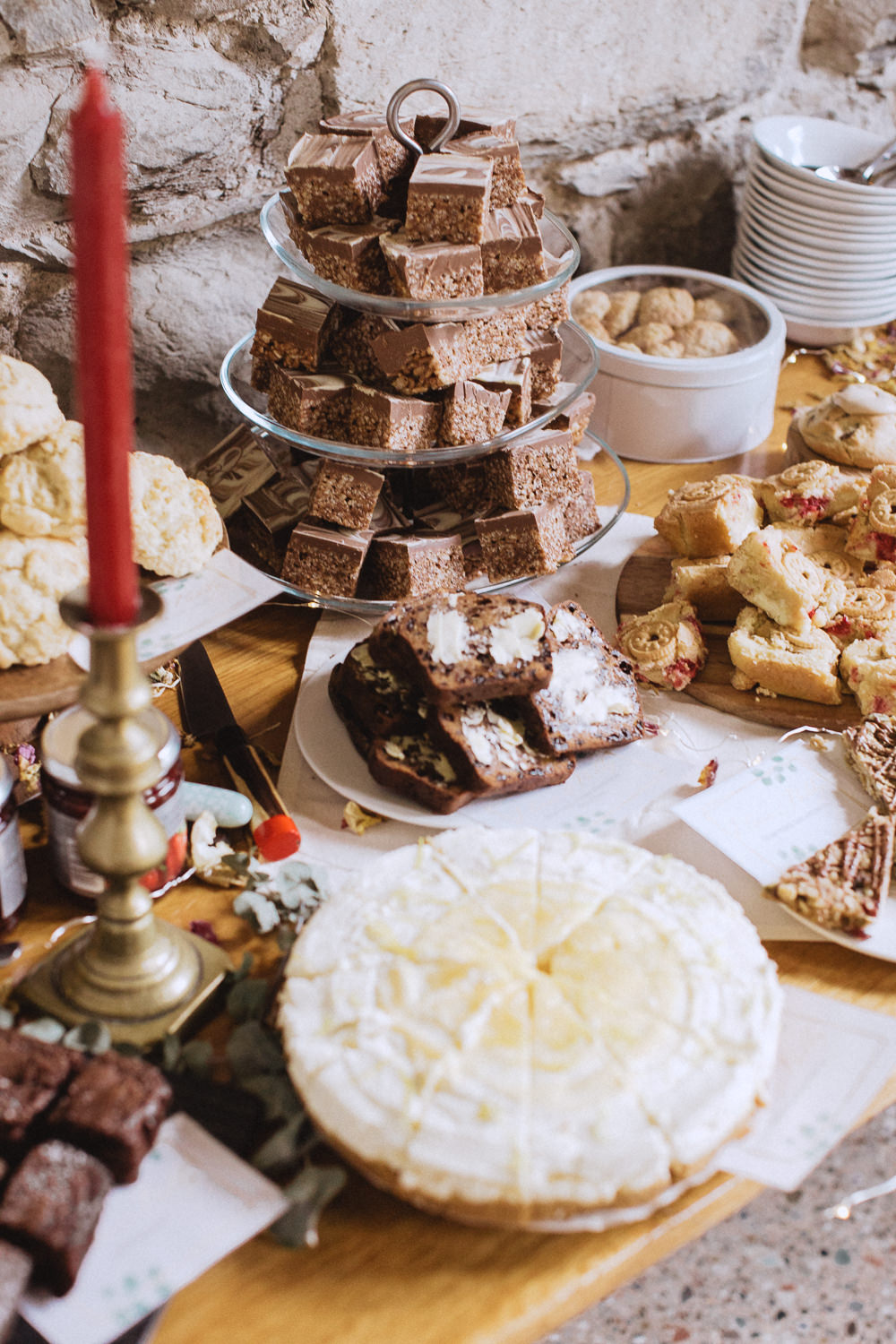 Dessert Table Llyn Gwynant Barns Wedding Fox and Bear Photography