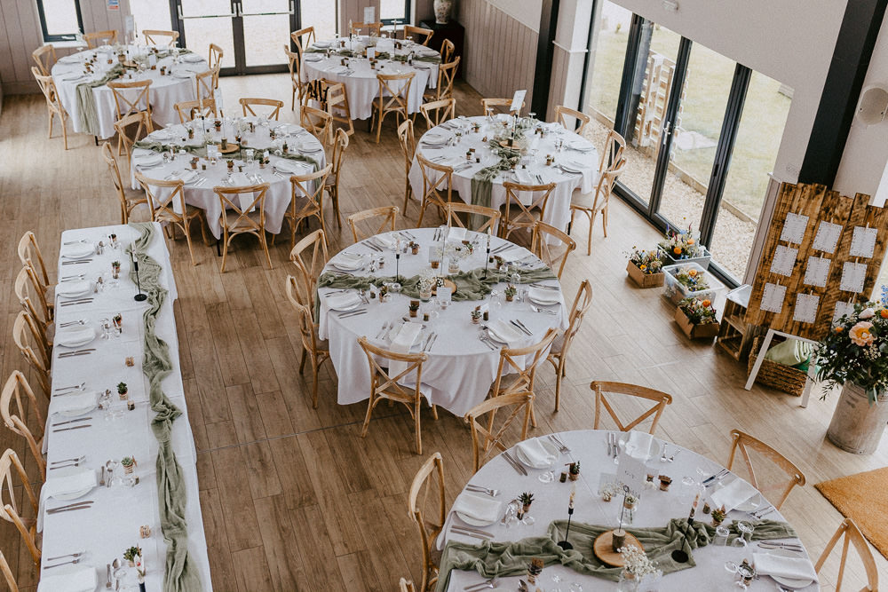 Round Tables Top Table Rectangle Layout Oddhouse Farm Wedding Anna Rose Heaton Photography