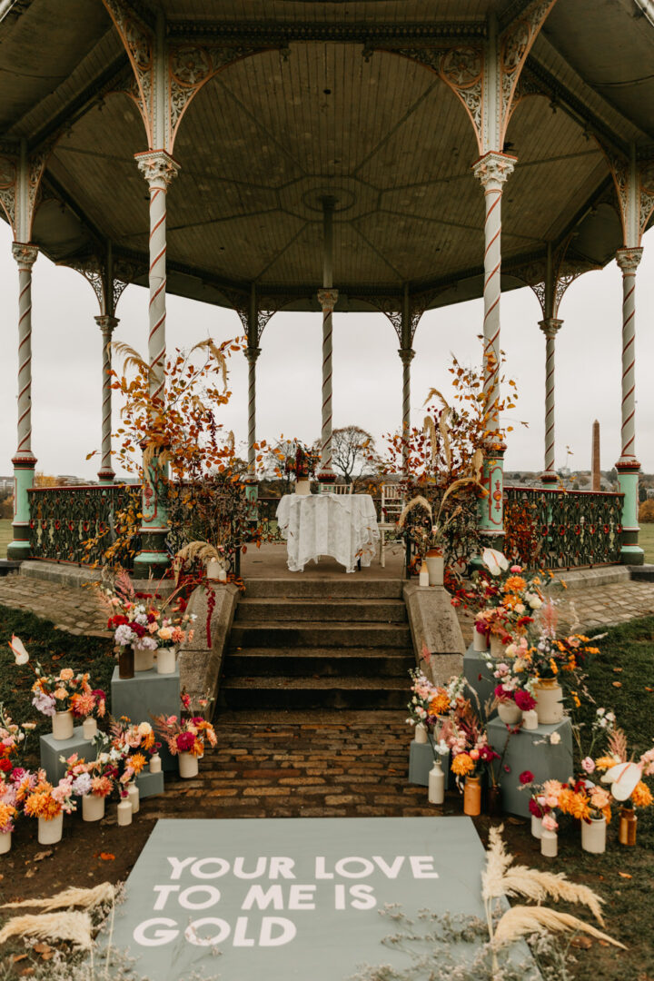 Wedding Aisle Decor Ideas Flowers Stands Mat Emma Lawson Photography