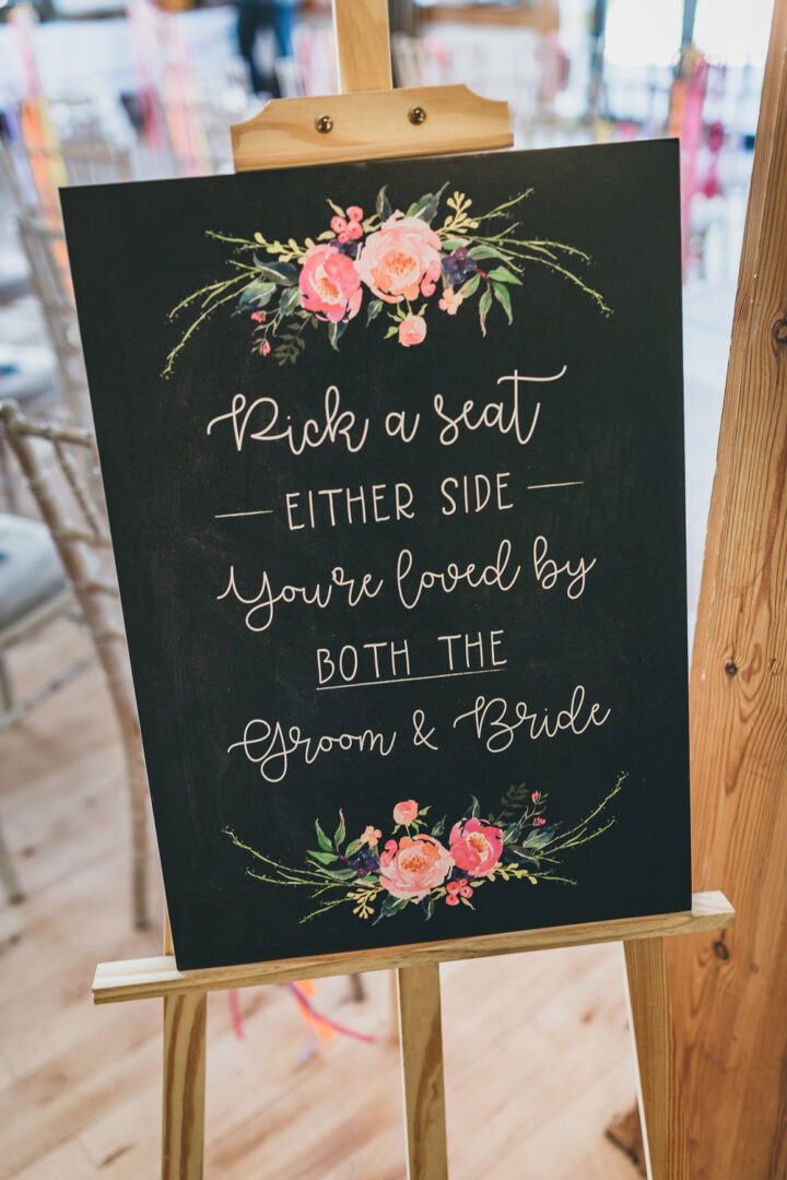 Wedding Aisle Decor Sign Lucie Hamilton Photography