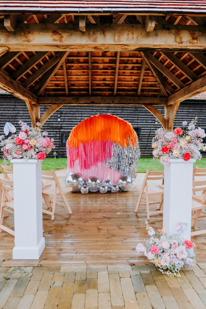 Wedding Aisle Decor Streamers Lex Fleming Photo