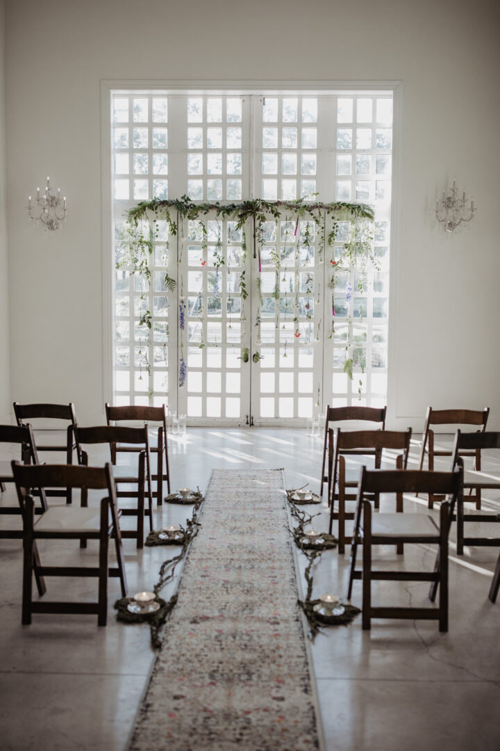 Wedding Aisle Decor Teacup Candles Flowers Kaitlin Rodgers Photo