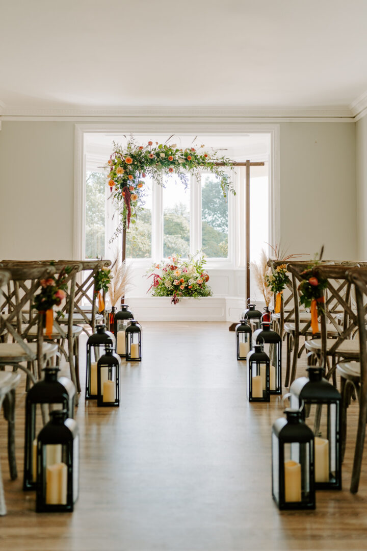 Wedding Ceremony Decorations Candles Lamps Chloe Ely Photography