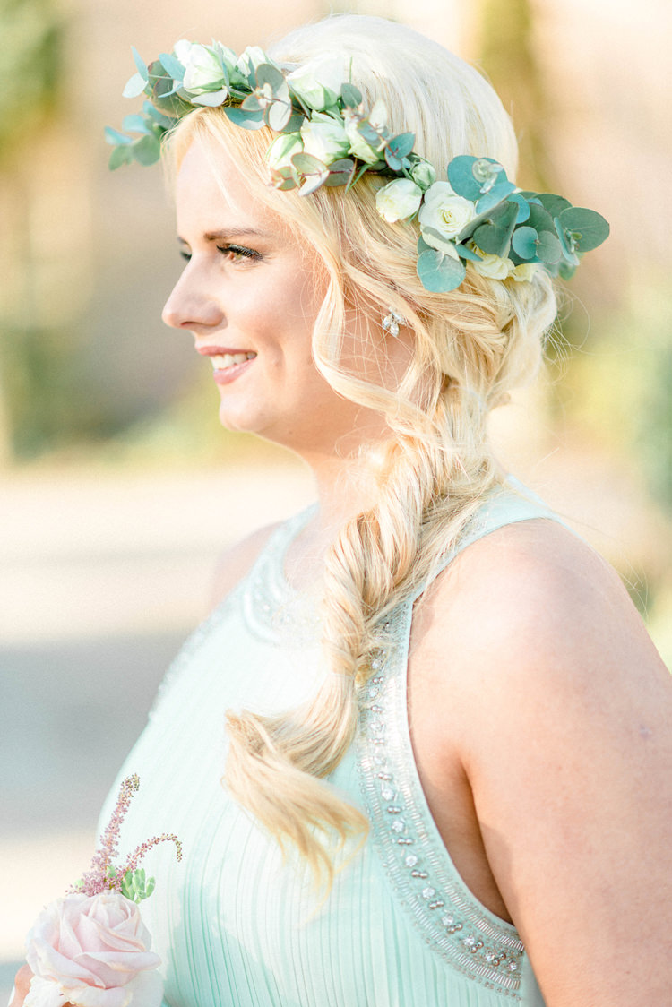Bridesmaid Hairstyle Side Plait Sarah-Jane Ethan