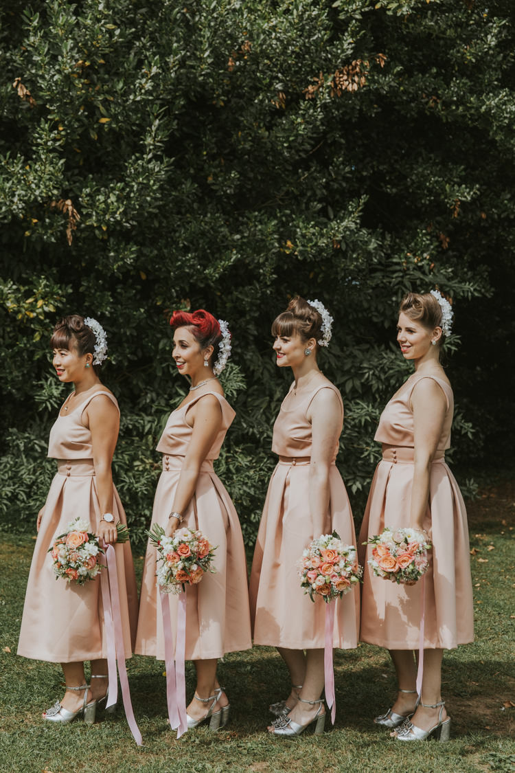 Bridesmaid Hairstyle Vintage Victory Rolls Paul Underhill