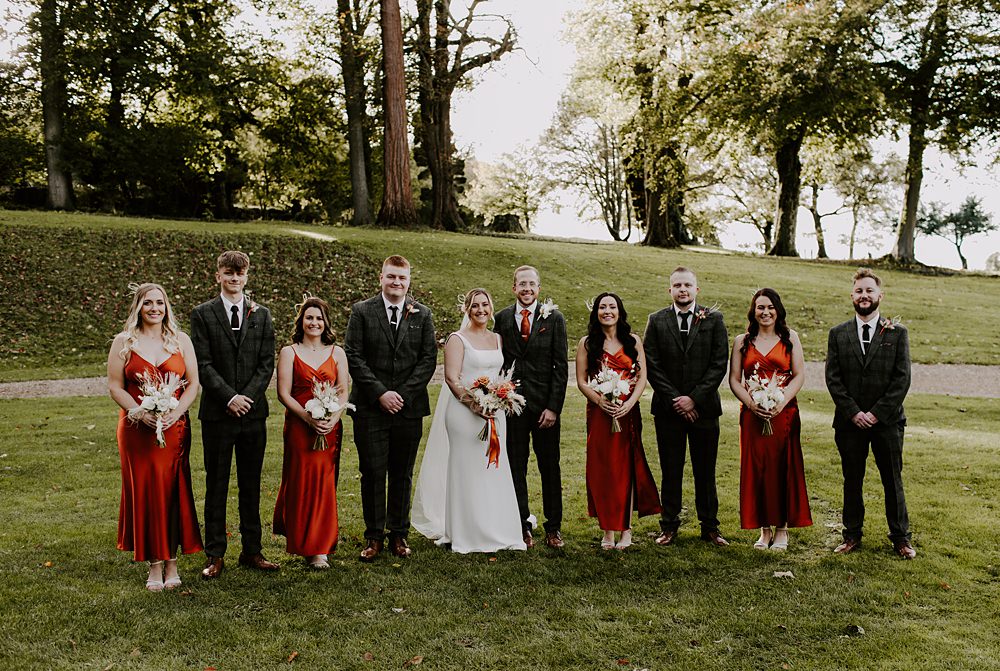 Burnt Orange Wedding Sian Hall Photography
