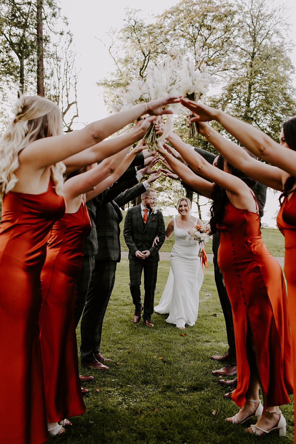 Burnt Orange Wedding Sian Hall Photography