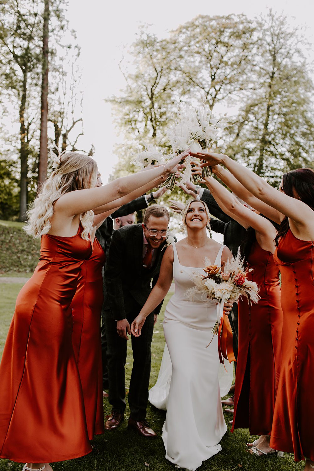 Burnt Orange Wedding Sian Hall Photography