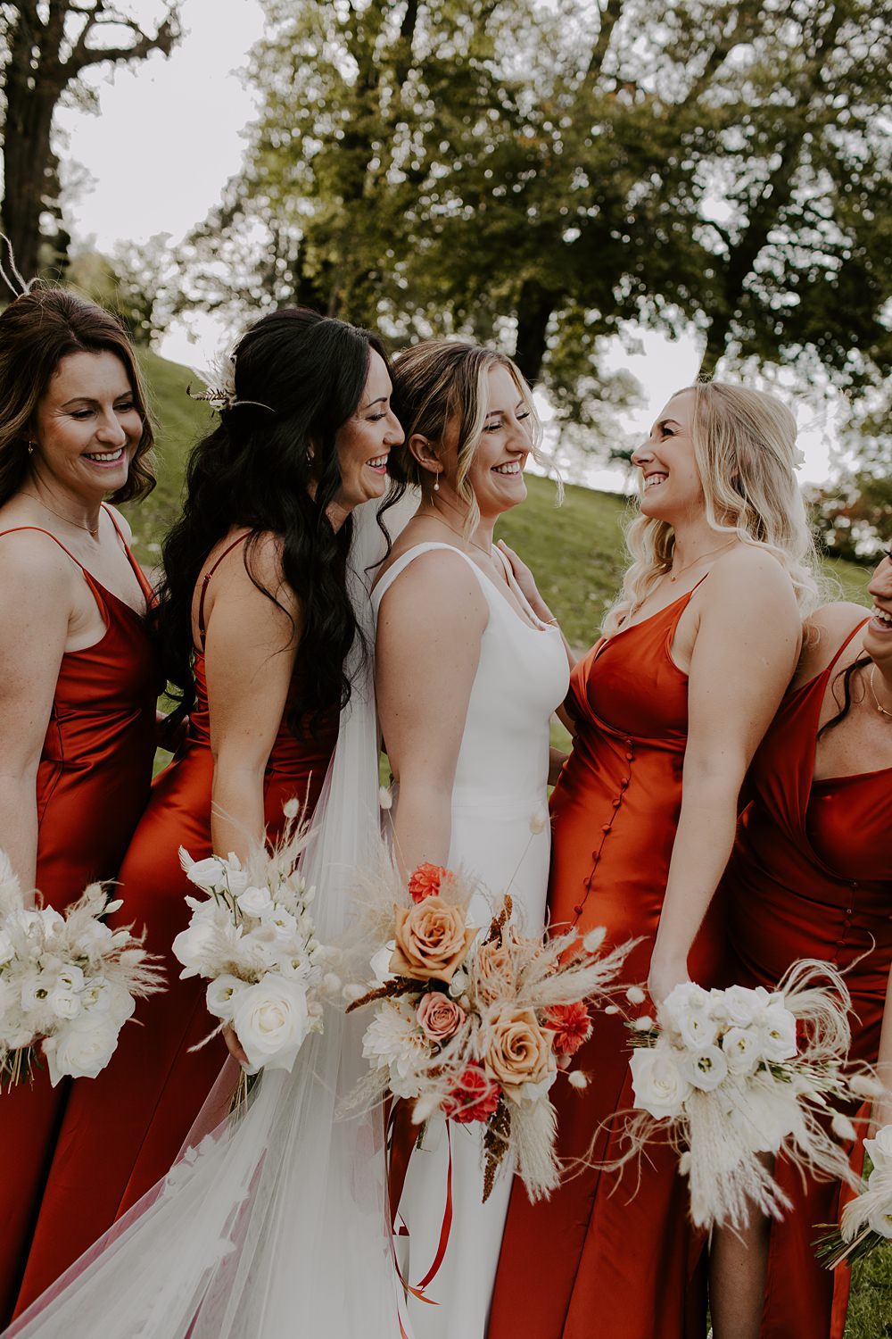 Burnt Orange Wedding Sian Hall Photography