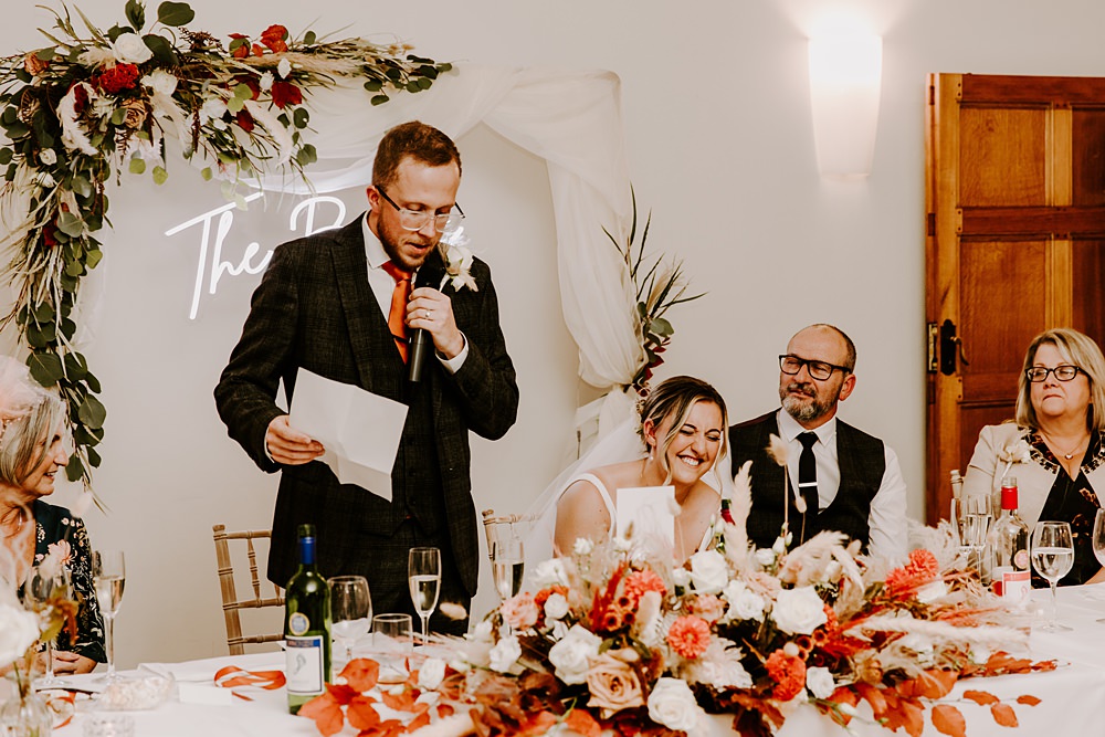 Burnt Orange Wedding Sian Hall Photography