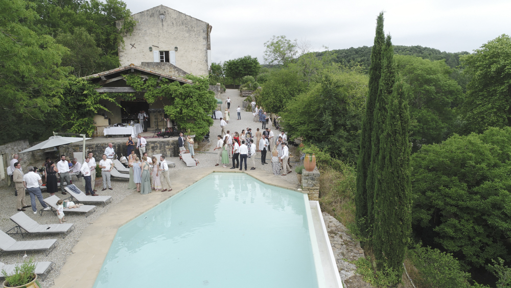 Swimming Pool Chateau de Queille Wedding Award Weddings
