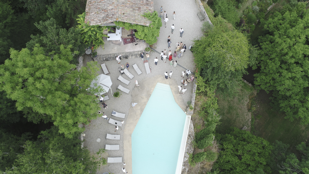 Swimming Pool Chateau de Queille Wedding Award Weddings