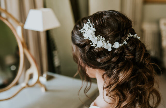 Half Up Half Down Wedding Hairstyle Ideas Daniel Ackerley Photography