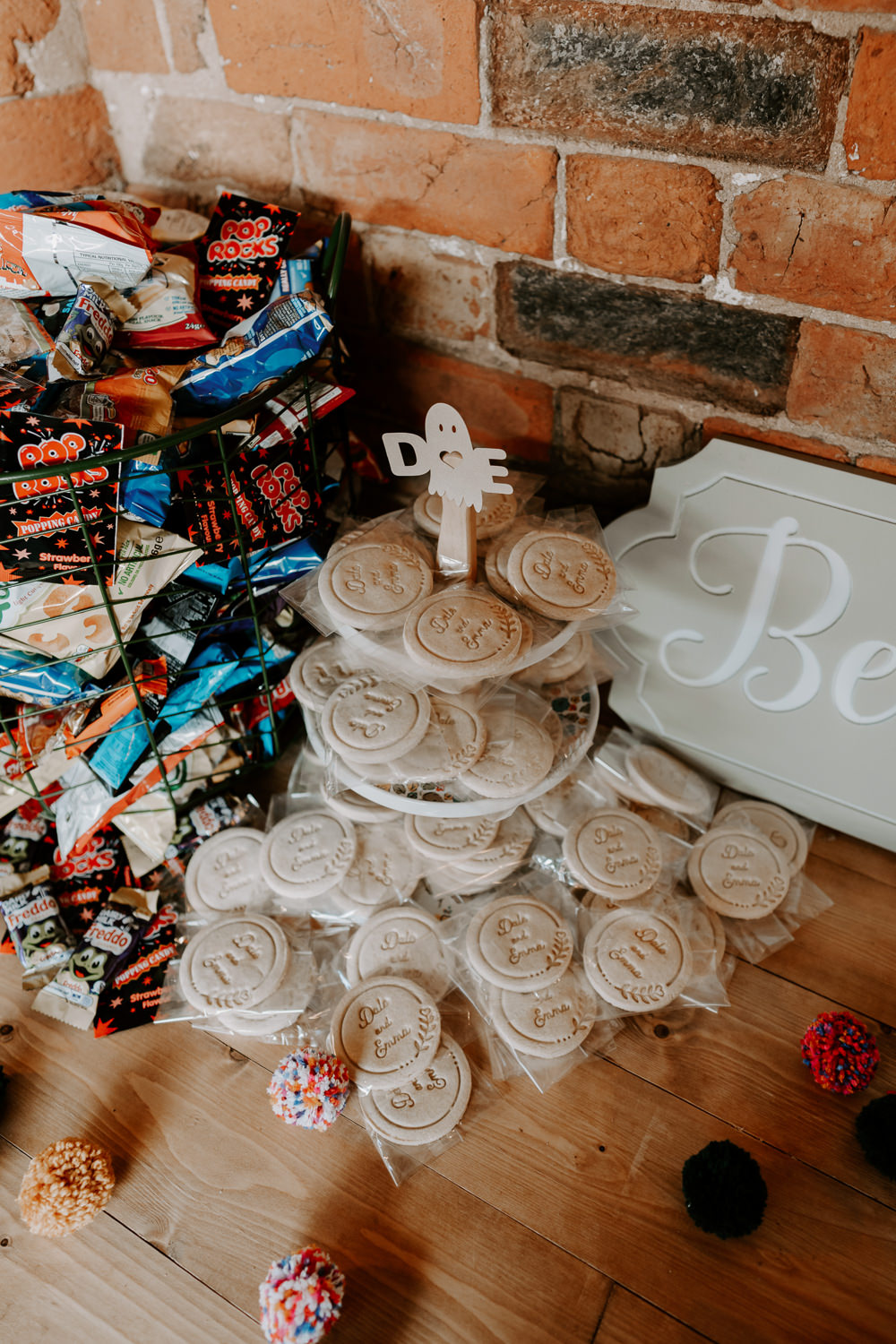 Cookies Stand Leicestershire Barn Wedding Gina Fernandes Photography